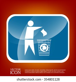 do not litter icon