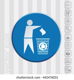 do not litter icon