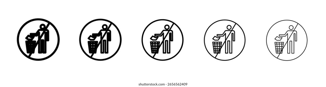 No ensucie el símbolo del Vector blanco y negro