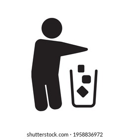 Do Not Litter Icon Design Vector Template In Trendy Flat Style