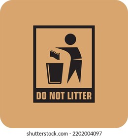 Do Not Litter Icon , Packaging Icon