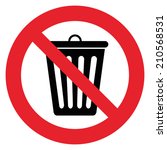 Do not litter sign