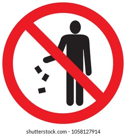 Do not litter sign.