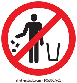 Do not litter sign.