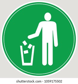 Do not litter sign.