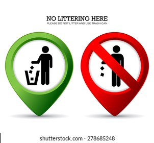Do not litter sign