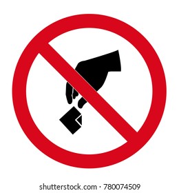 Do not litter sign