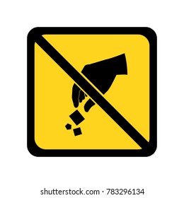 Do not litter sign