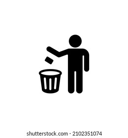 do not litter sign illustration, do not litter icon design vector
