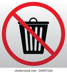 Do Not Litter Symbol