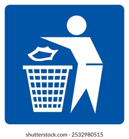 Do Not Litter Symbol Sign, Vector Illustration, Isolate On White Background Label.EPS10
