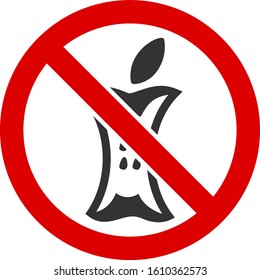 Do not litter vector icon. Flat Do not litter pictogram is isolated on a white background.
