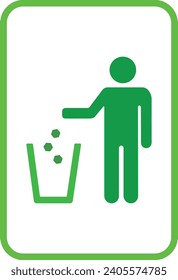 Keine Litter-Vektorgrafik