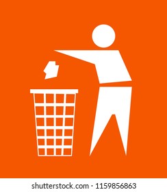 Do not litter, vector sign 