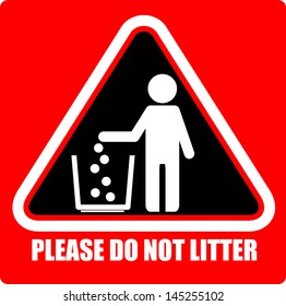 2,601 Do not throw rubbish sign Images, Stock Photos & Vectors ...