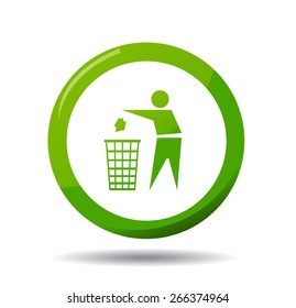 Do not litter, vector sign 