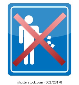 Do not litter, vector sign
