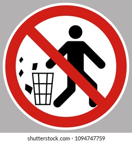 Do not litter,sign set.
An information sign offering certain actions to preserve the purity of the environment.