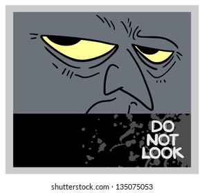 Do not look evil face