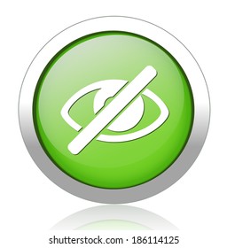Do not look. Eye sign icon