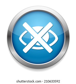 Do not look. Eye sign icon