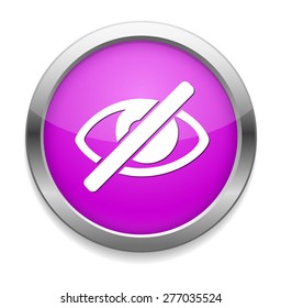 Do not look. Eye sign icon