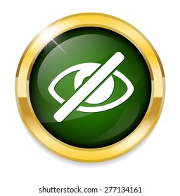 Do not look. Eye sign icon
