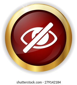 Do not look. Eye sign icon