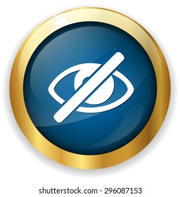 Do not look. Eye sign icon