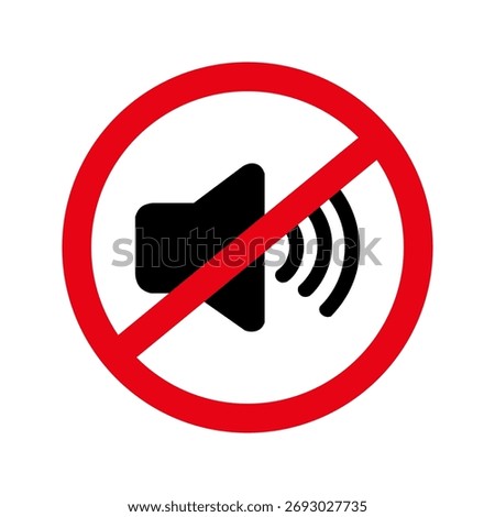 Do not make loud noise vector editable and scalable vector EPS format. Mute your phone sign, sound off symbol, silence icon, noise ban, keep quiet. Noise is prohibite.Suitable for design and education