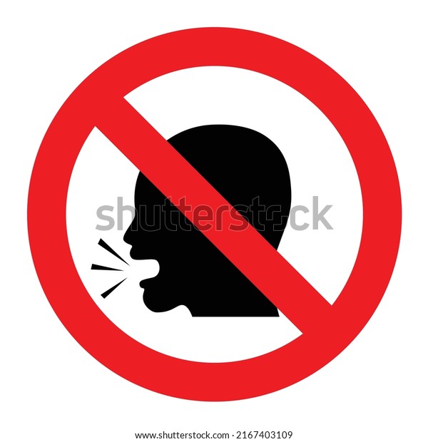 Do Not Make Noise Sign Stock Vector (Royalty Free) 2167403109 ...