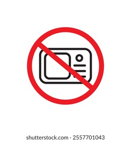 Do not microwave icon Thin line art collection