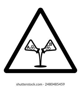 Keine Marken und Typen von Schaumkonzentrat mischen Symbol Sign ,Vektorillustration, Isolate On White Background Label .EPS10 