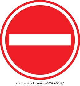 Do not no entry sign. No entry sign symbol. No Sign Icon. 