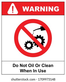 Do Not Oil Clean When Use Stock Vector (Royalty Free) 1709973148 ...