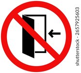 Do not open the door sign, Don