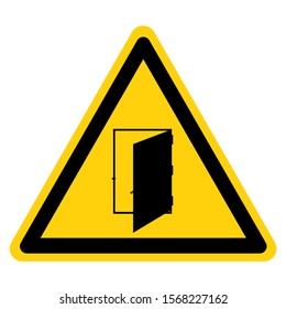 Do Not Open Door Symbol Sign, Vector Illustration, Isolate On White Background Label .EPS10