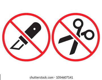 Do not open with a knife or scissors. Vector illustration.