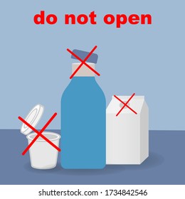 Do not open the lid of the products
