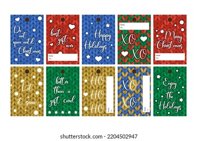 Do Not Open Until Christmas Label Stickers. Happy Holidays Gift Tags With From To Personalization.