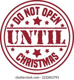 Nicht öffnen bis Weihnachten