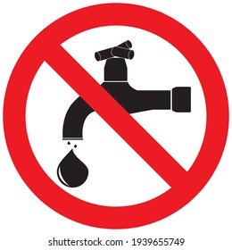 No abrir el grifo de agua