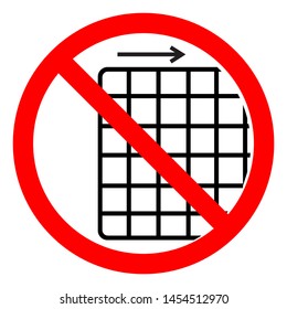 Do Not Operate With Guard Removed Symbol Sign, Vector Illustration, Isolate On White Background Label .EPS10