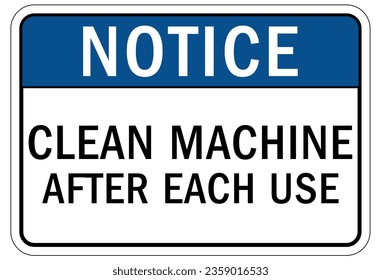 Do not operate machinery sign and labels