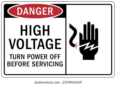Do not operate machinery sign and labels