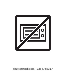 do not oven  icon symbol sign vector