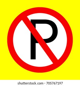 Do not park your car in This area.