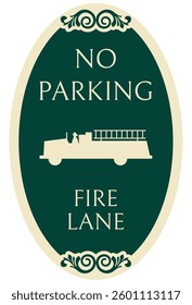 Do not parking warning sign