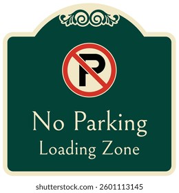 Do not parking warning sign
