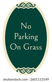 Do not parking warning sign